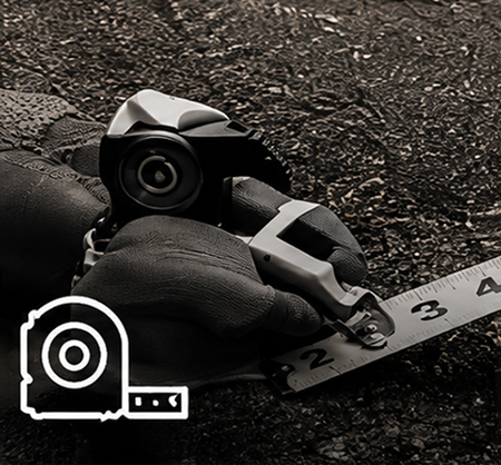 Manual pavement layout using a tape measure
