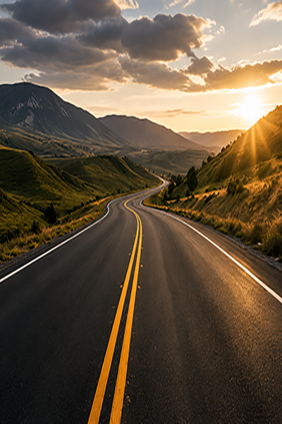 Road striping application